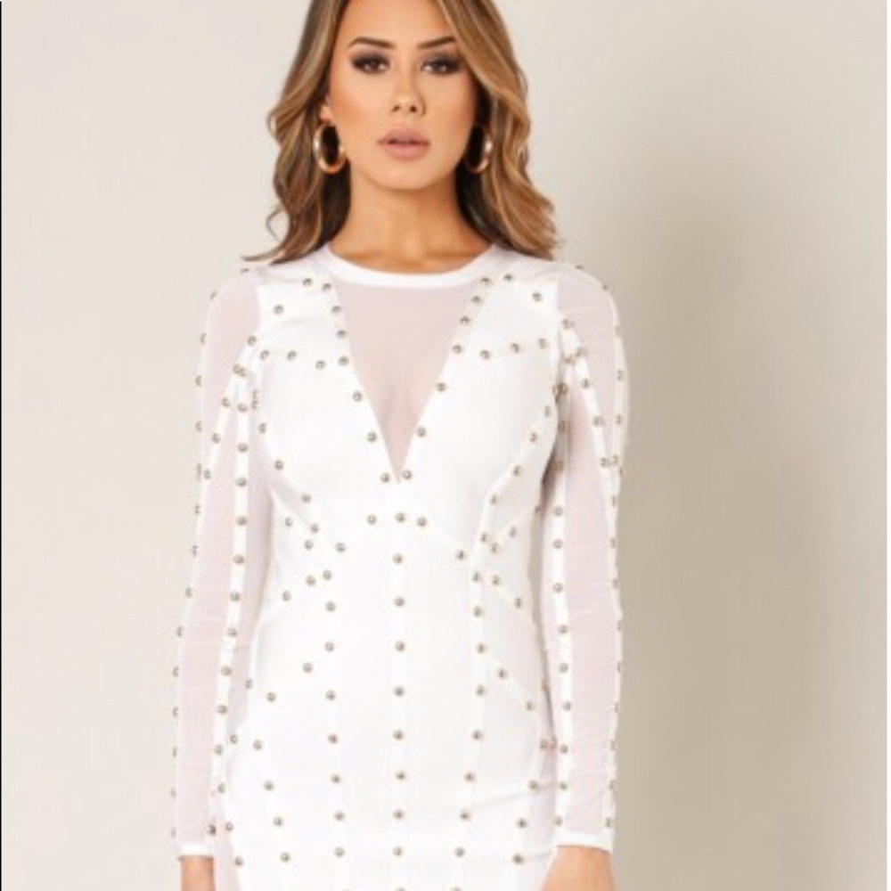 Wow Couture fitted  white dress